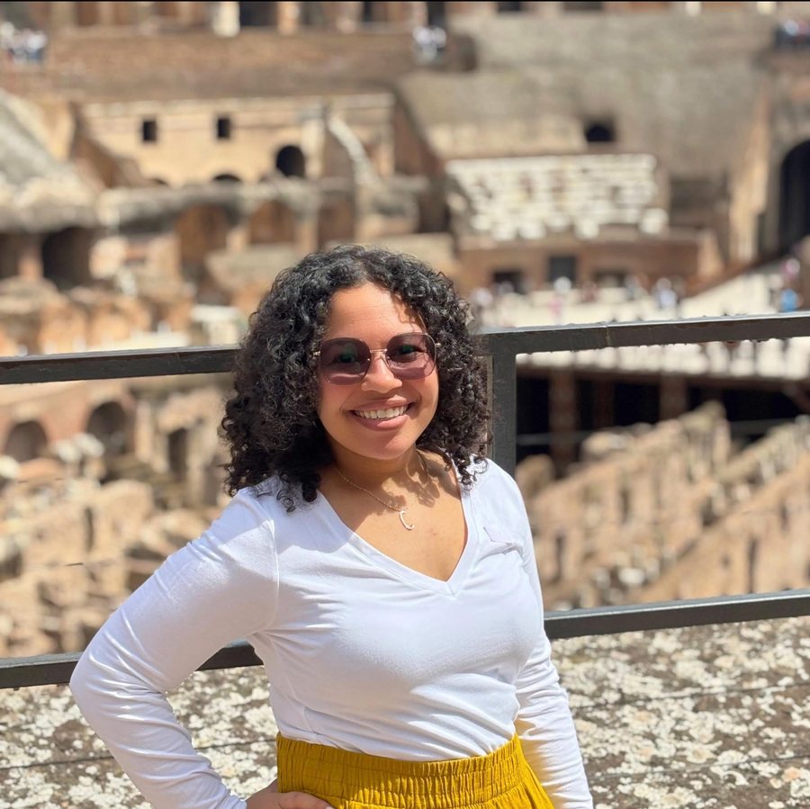 Crysta McGee at the Colosseum in Rome