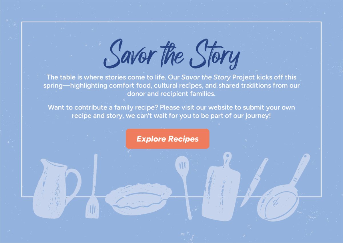 Savor the Story campaign graphic