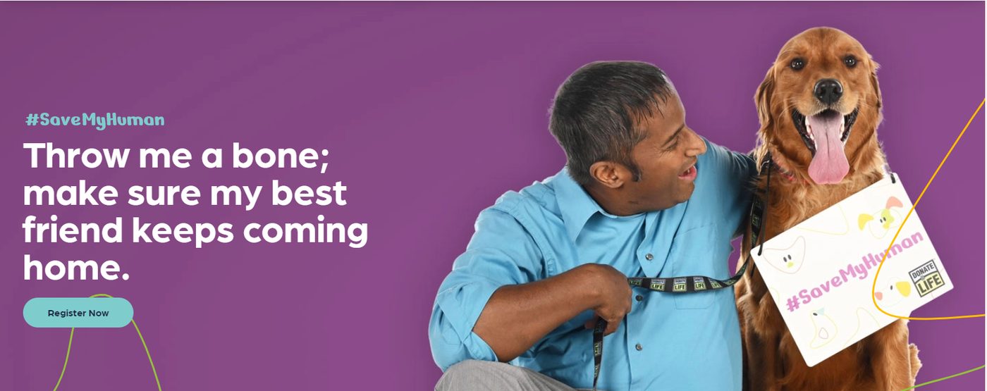 Save My Human campaign banner